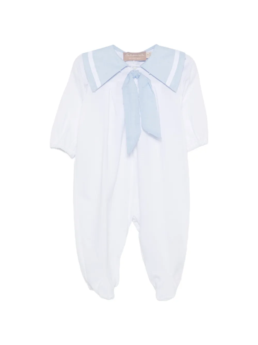 La Stupenderia bow-detail romper - Bianco