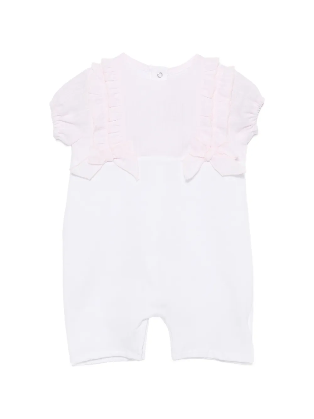 La Stupenderia bow-detail romper - Bianco