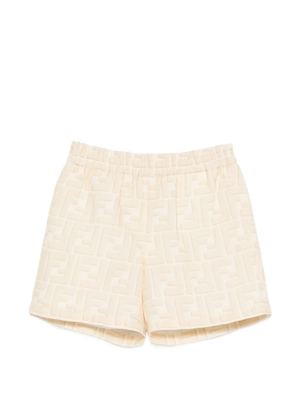 Fendi Kids logo-print shorts - Toni neutri