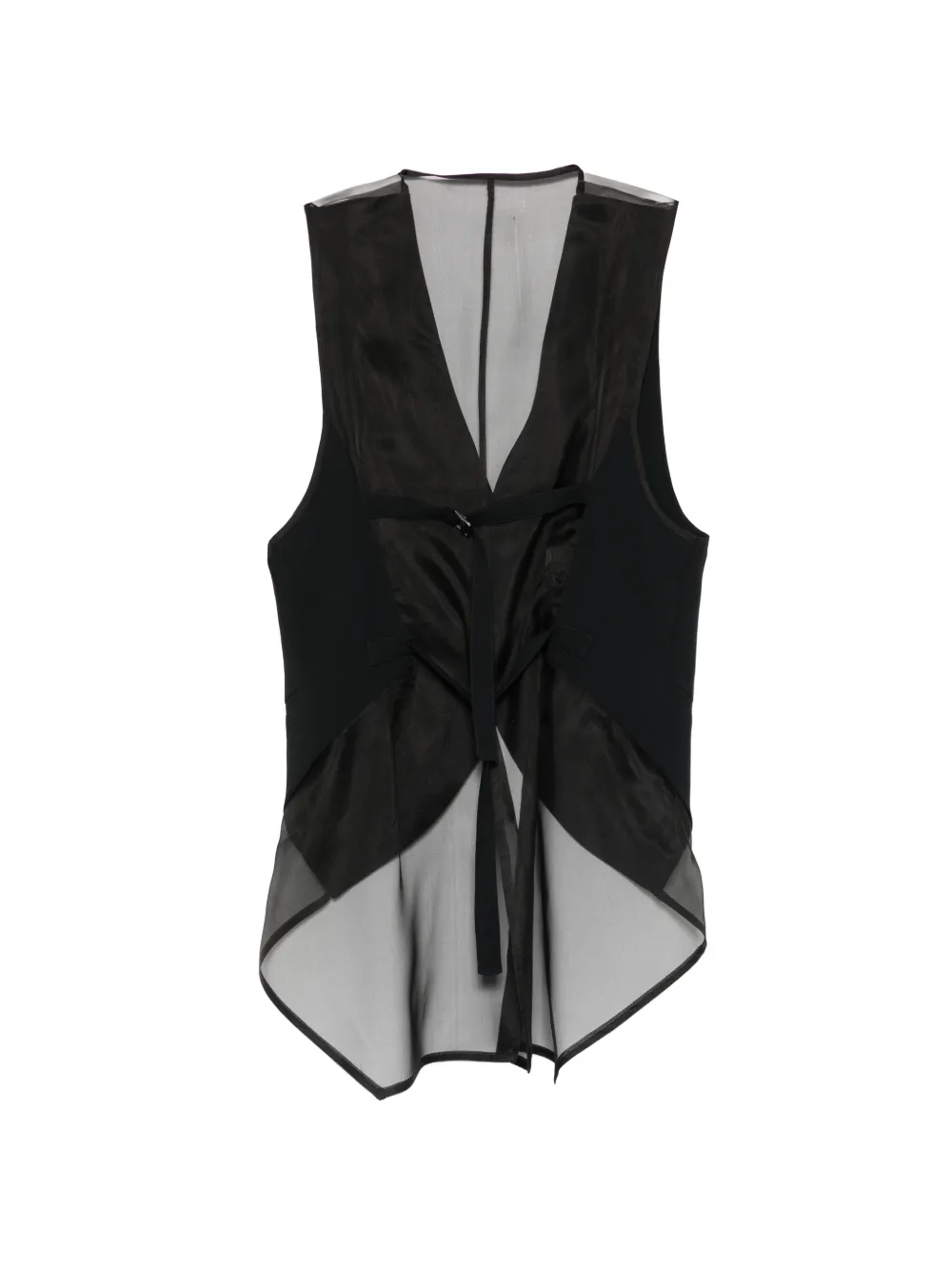 Emporio Armani Gilet met doorzichtig vlak Zwart