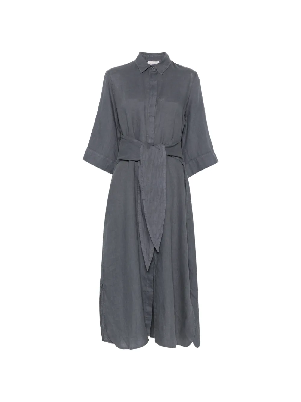 ARCHIVIO 67 belted button-up midi dress - Grigio