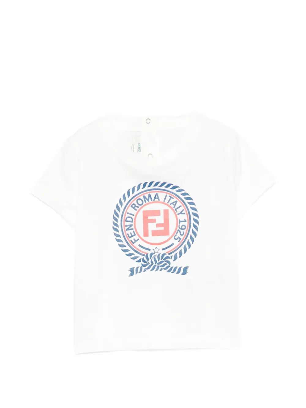 Fendi Kids logo-print FF T-shirt - Bianco