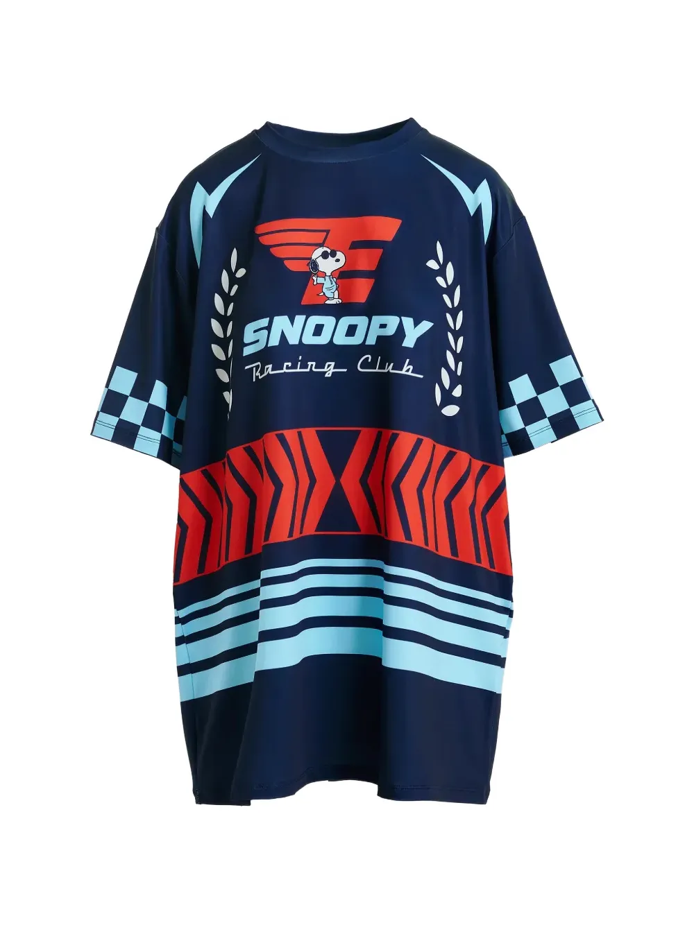 Essentiel Antwerp Peanuts graphic-print oversized T-shirt - Blu