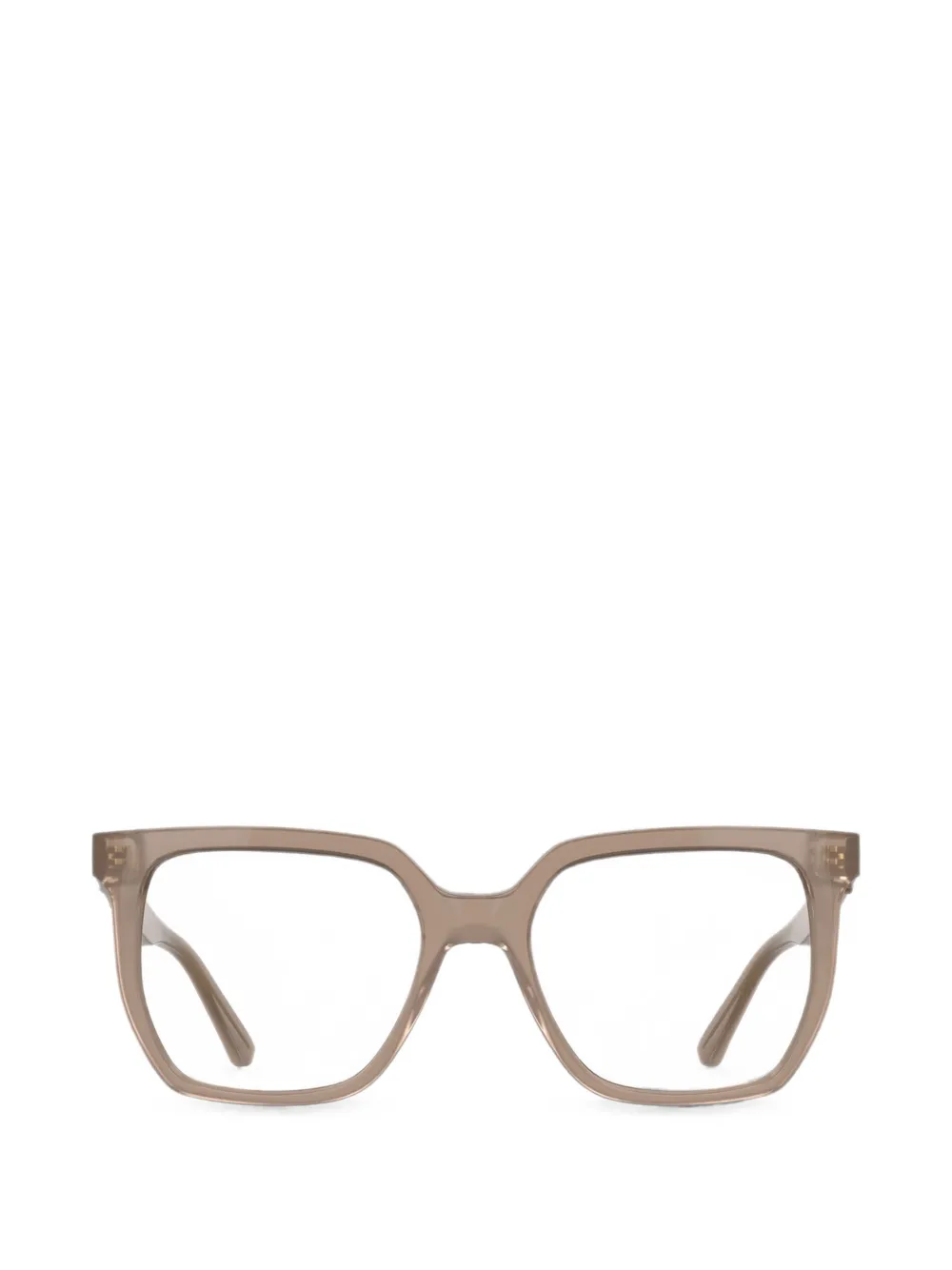 Karl Lagerfeld Brille mit eckigem Gestell - Nude