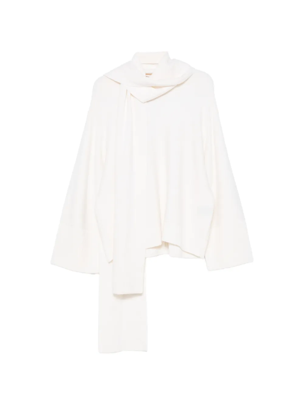 Barbara Bui scarf-detail sweater - Nude