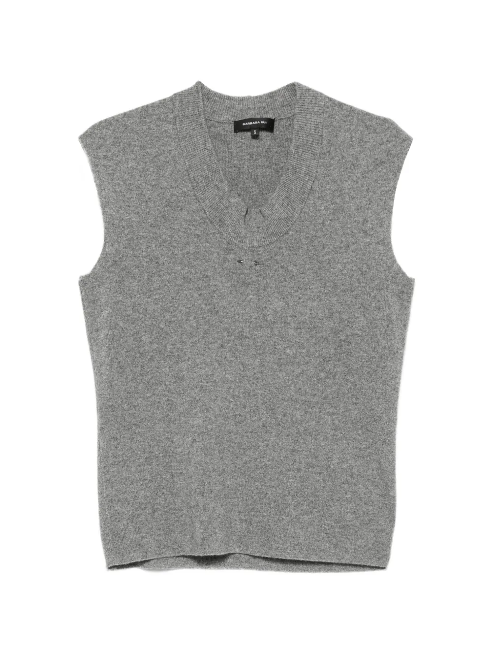 Barbara Bui ribbed-neck vest - Grigio