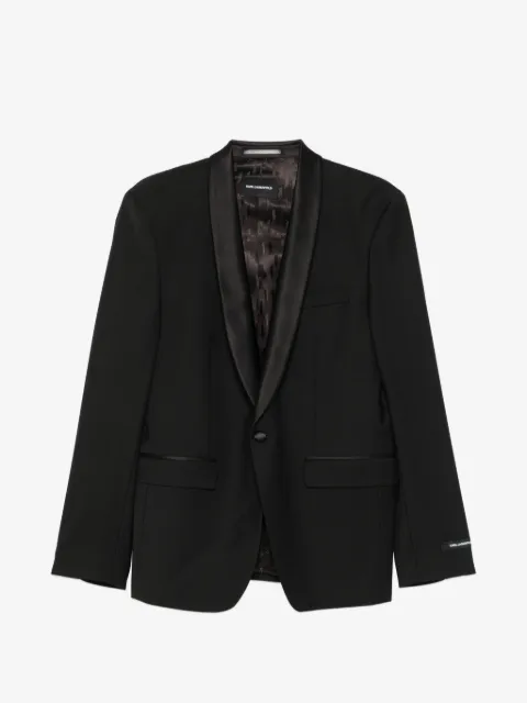 Karl Lagerfeld Sakko mit Satinbesatz