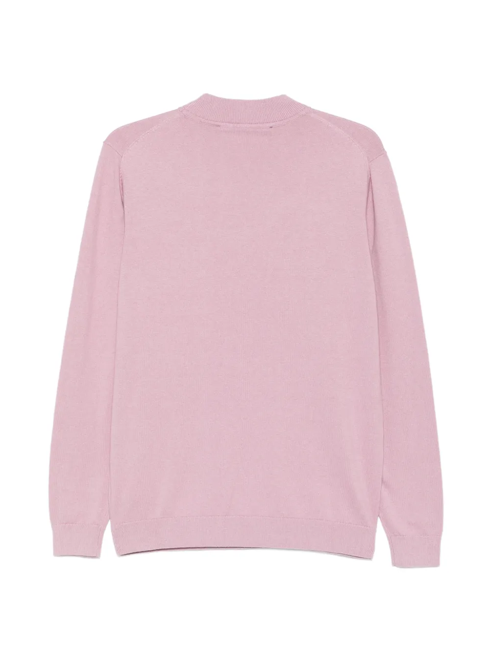 Karl Lagerfeld Trui met logopatch en geribbelde afwerking Roze