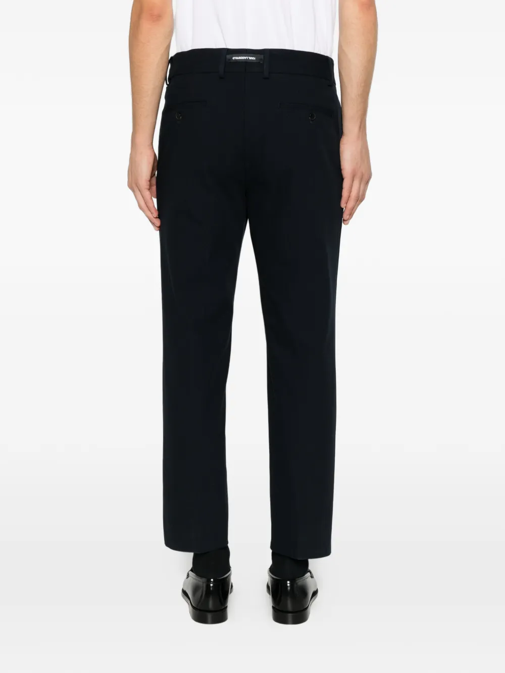 Karl Lagerfeld Broek met riemlussen Blauw
