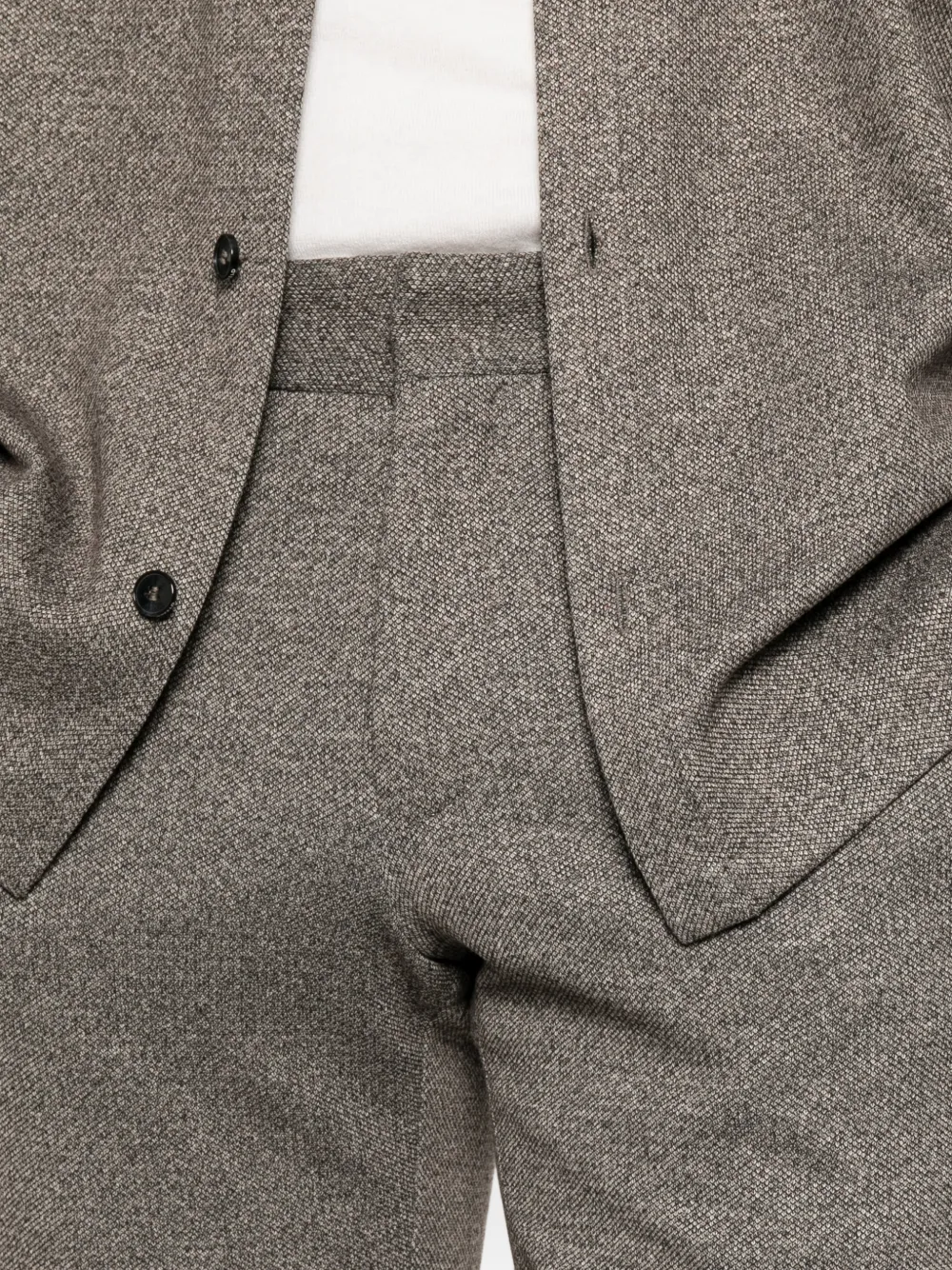 Karl Lagerfeld Pantalon met riemlussen Bruin
