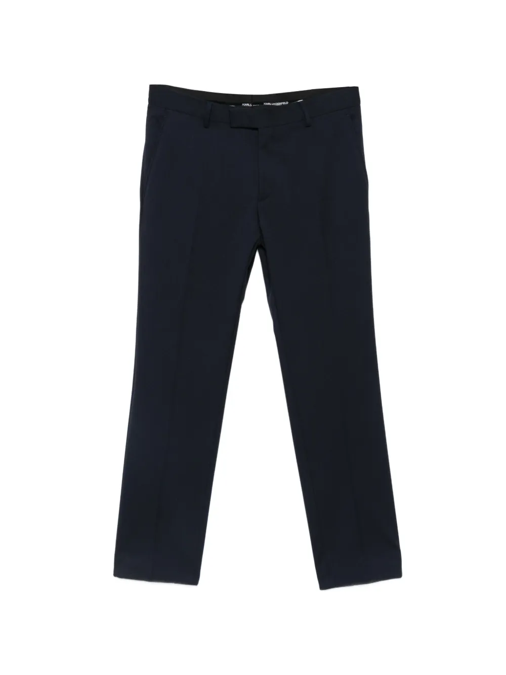 Karl Lagerfeld pressed-crease tailored trousers - Blu