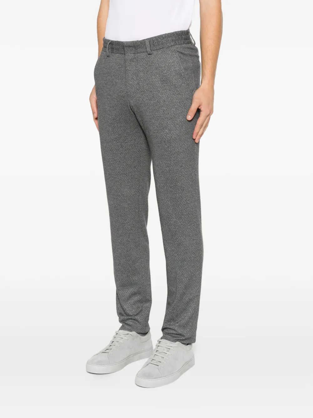 Karl Lagerfeld Pantalon met elastische tailleband Grijs