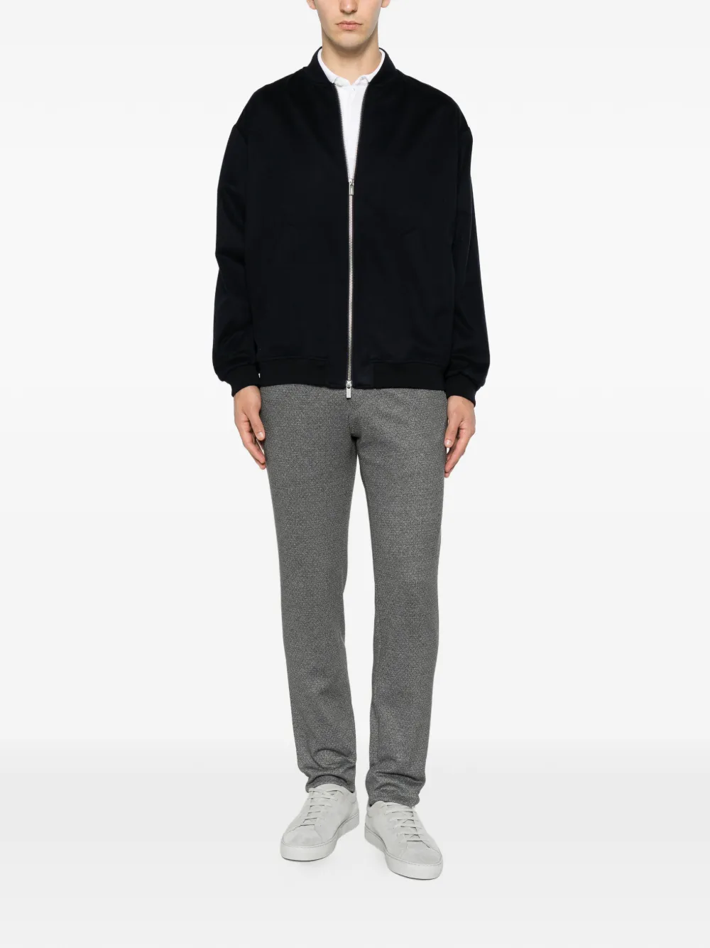 Karl Lagerfeld Pantalon met elastische tailleband Grijs