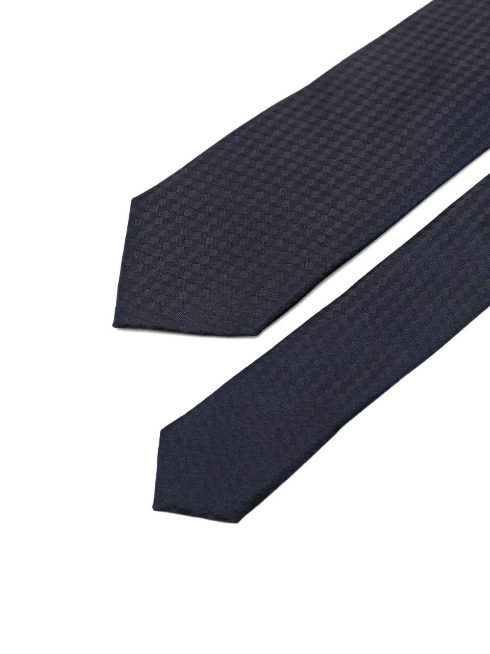 Karl Lagerfeld Stropdas met geometrisch patroon Blauw