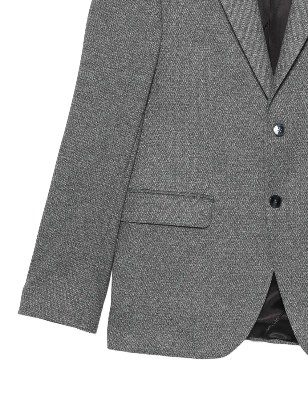 Karl Lagerfeld Blazer met enkele rij knopen Grijs