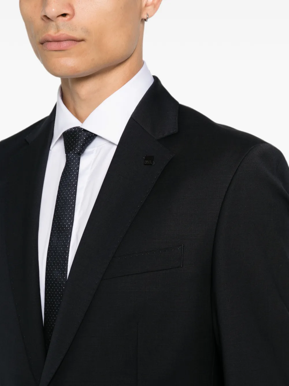 Karl Lagerfeld Blazer met enkele rij knopen Blauw