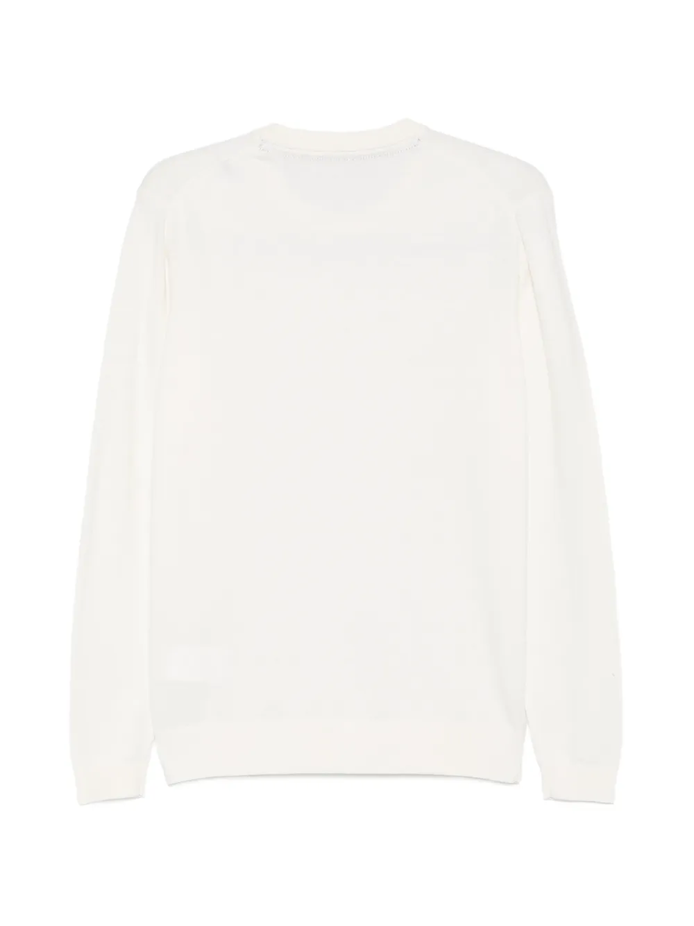 Karl Lagerfeld Trui met geborduurd logo en ronde hals Wit