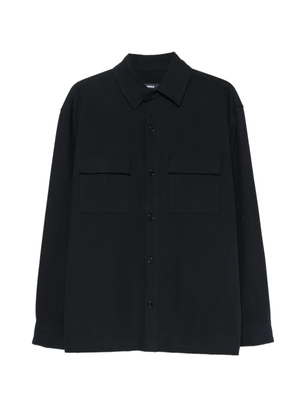 Karl Lagerfeld chest-pocket overshirt - Blu