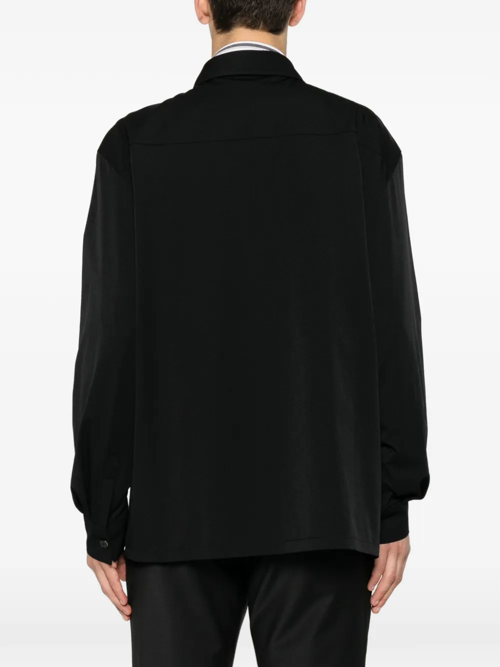 Karl Lagerfeld Shirtjack met klepzak Zwart