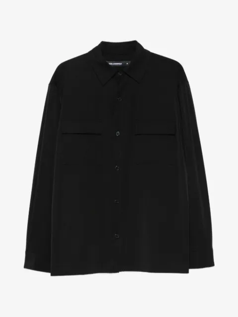 Karl Lagerfeld flap-pocket overshirt