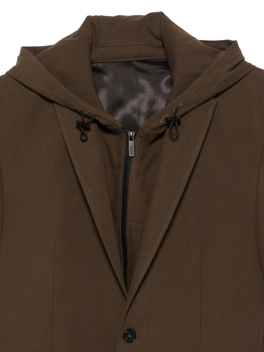 Karl Lagerfeld Jack met enkele rij knopen Bruin