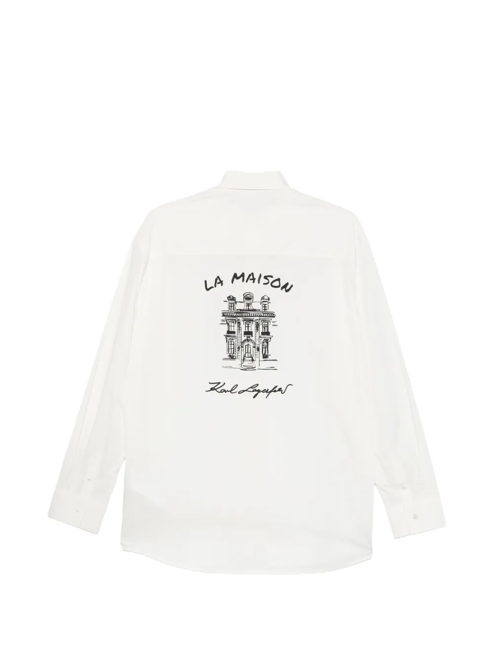 Karl Lagerfeld Overhemd met logoprint Wit