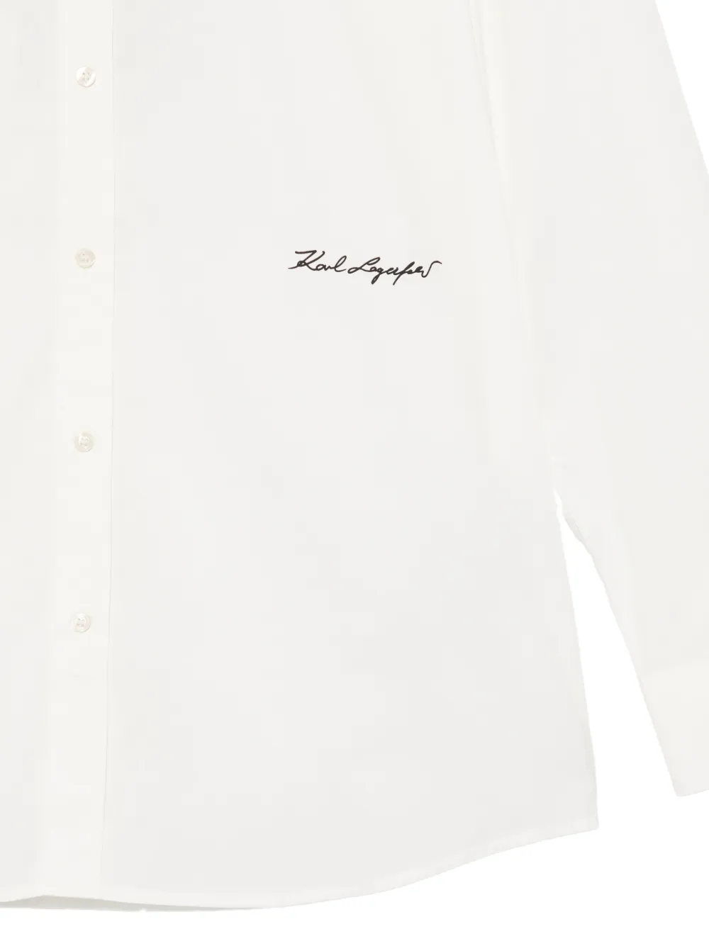 Karl Lagerfeld Overhemd met logoprint Wit