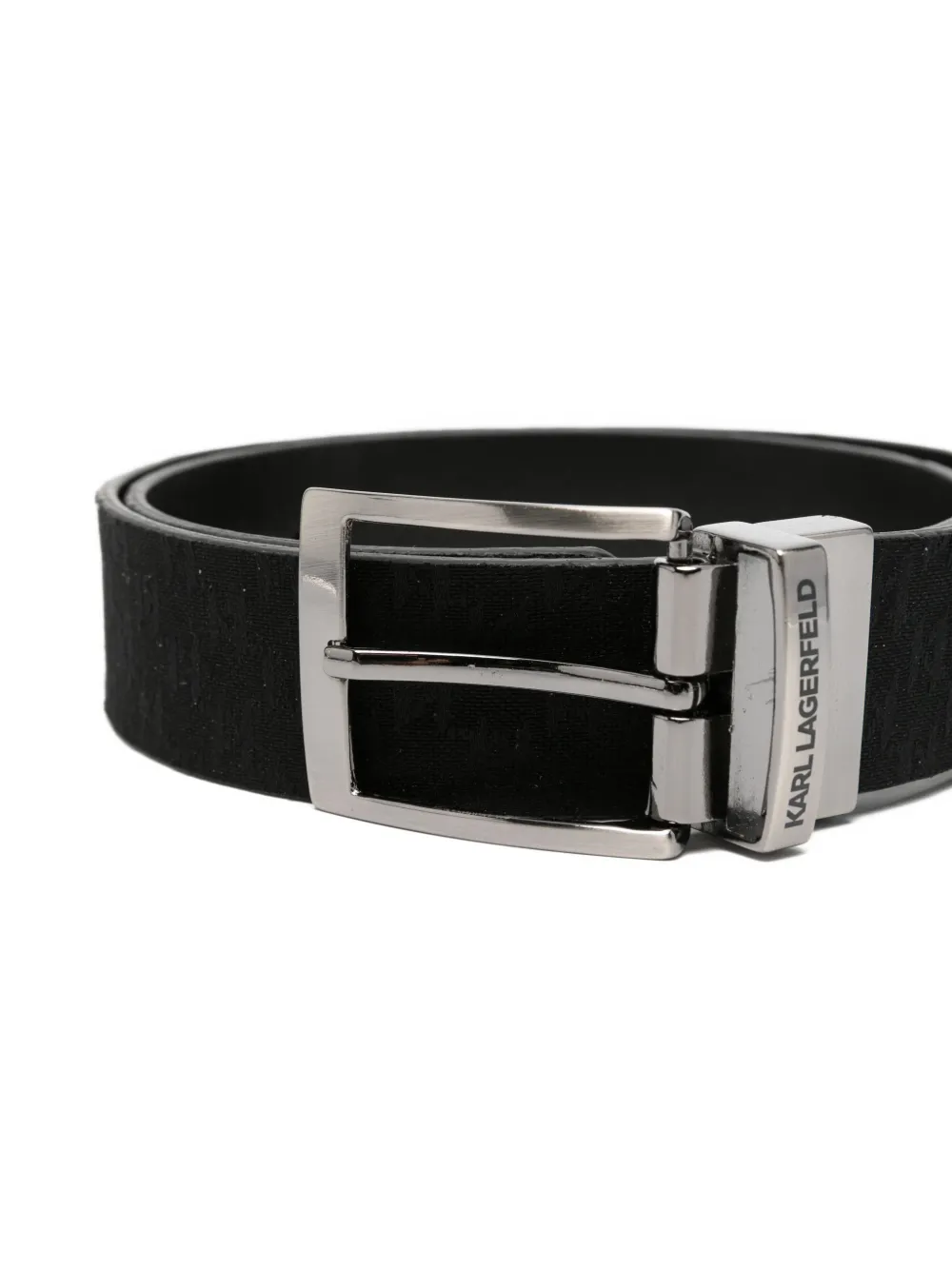 Karl Lagerfeld Riem met monogramprint Zwart