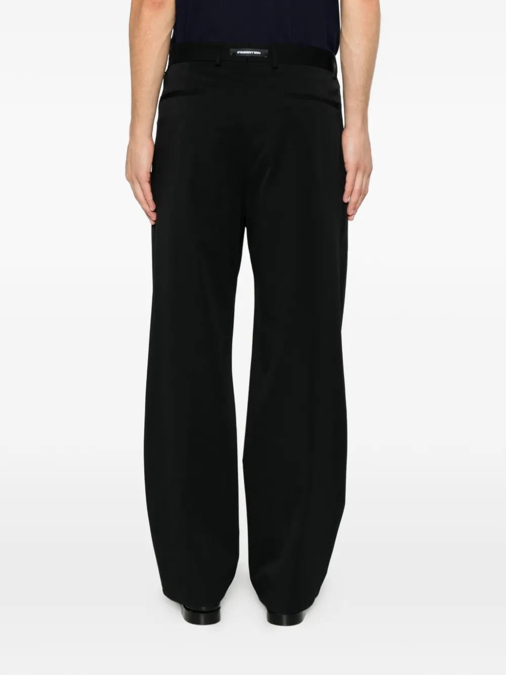 Karl Lagerfeld Broek met plooien Zwart