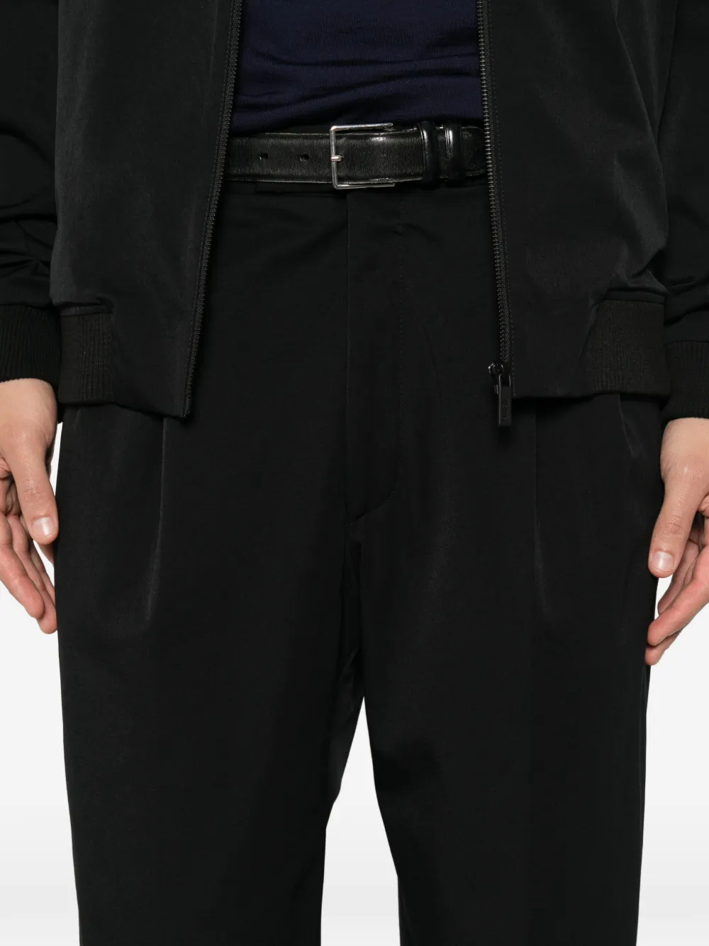 Karl Lagerfeld Broek met plooien Zwart
