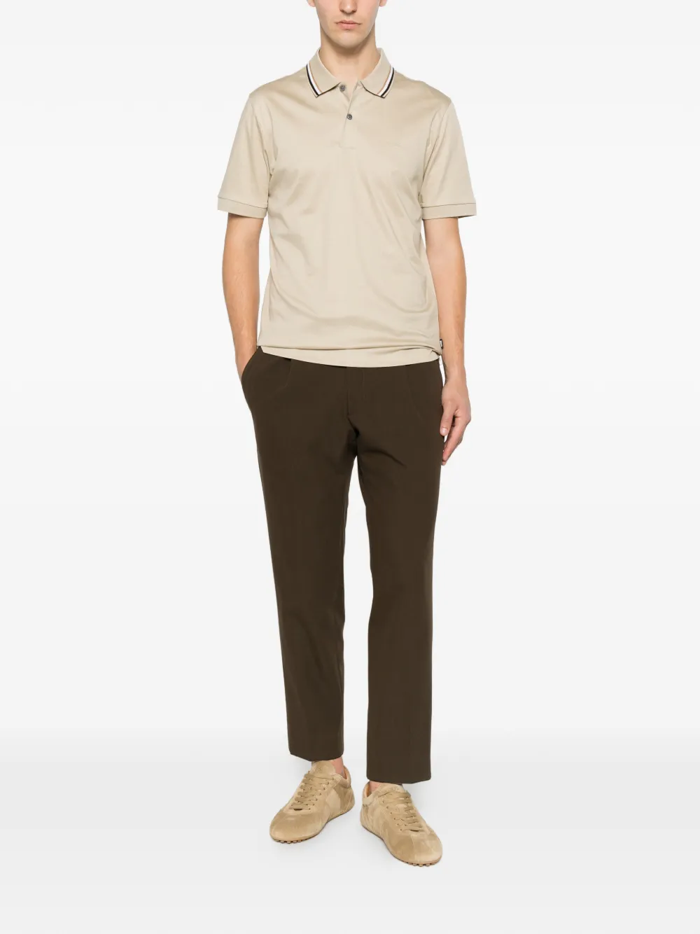 Karl Lagerfeld Broek met plooien Bruin
