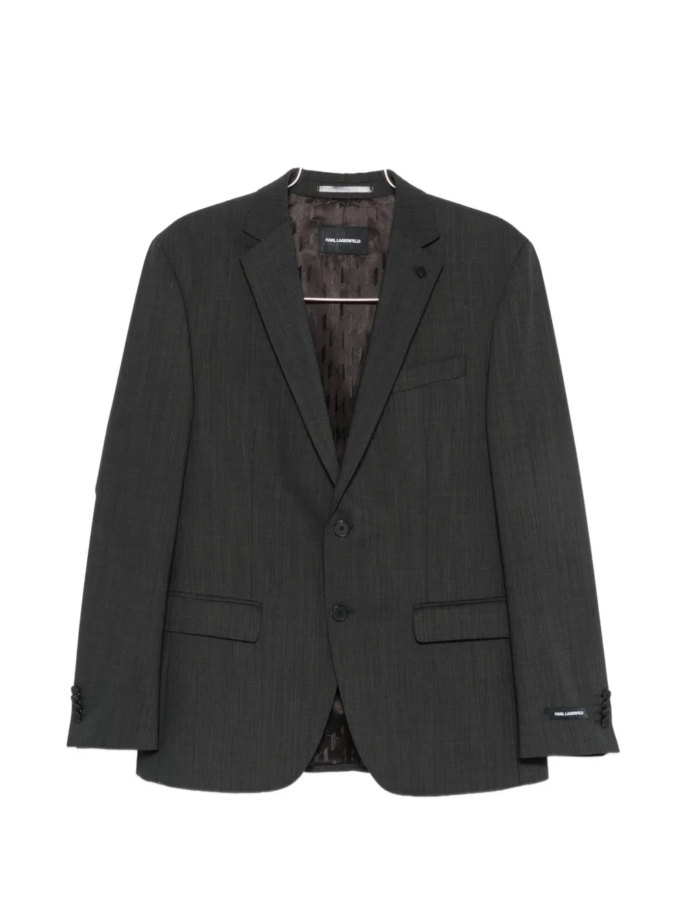 Karl Lagerfeld single-breasted jacket - Grigio
