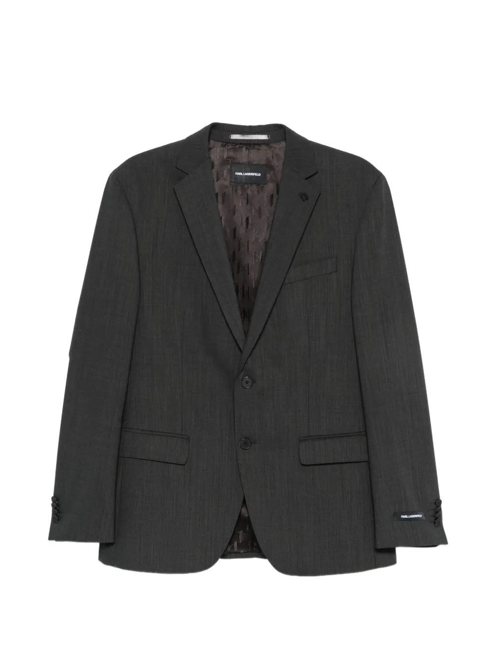 Karl Lagerfeld single-breasted jacket - Grigio