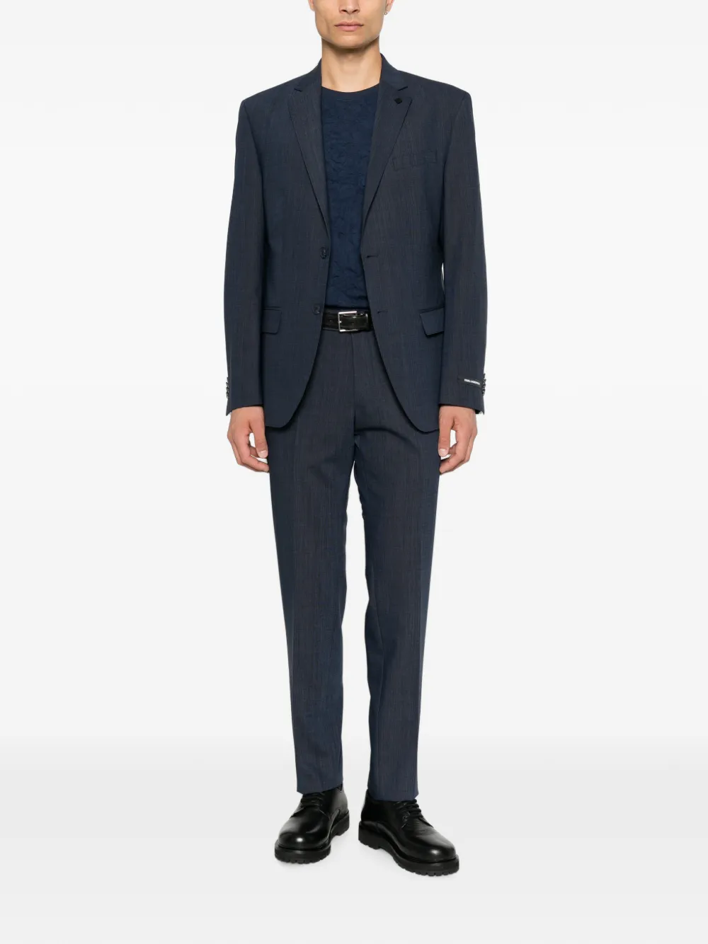 Karl Lagerfeld tailored slim-fit trousers Blauw