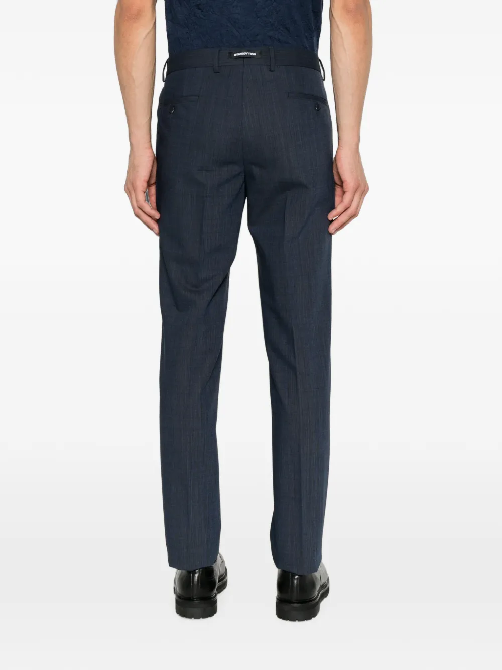Karl Lagerfeld tailored slim-fit trousers Blauw