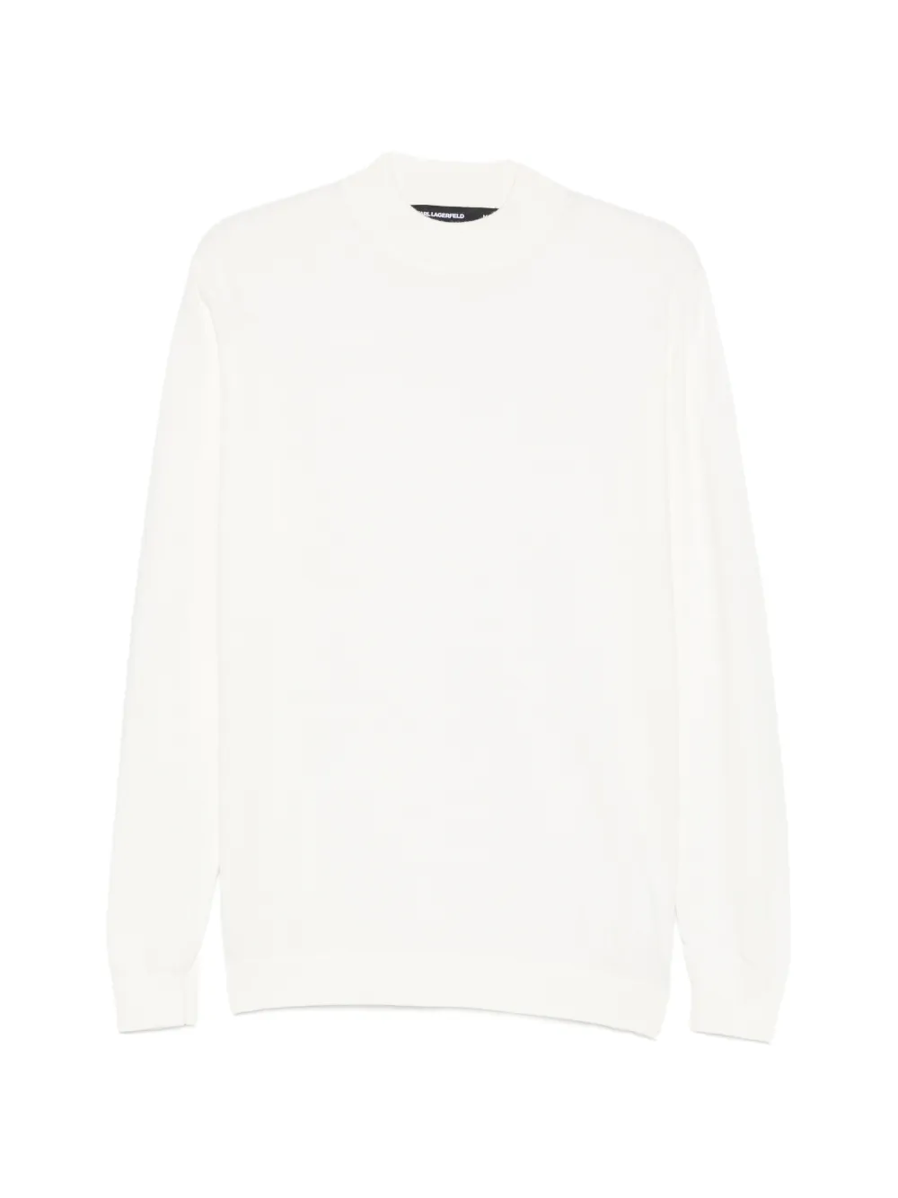 Karl Lagerfeld logo-embroidered sweater - Bianco