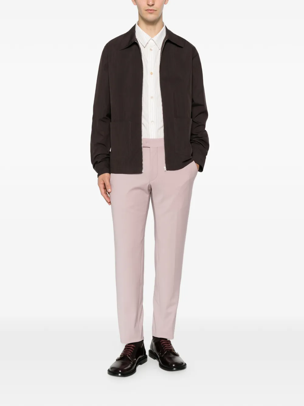 Karl Lagerfeld Pantalon met riemlussen Roze
