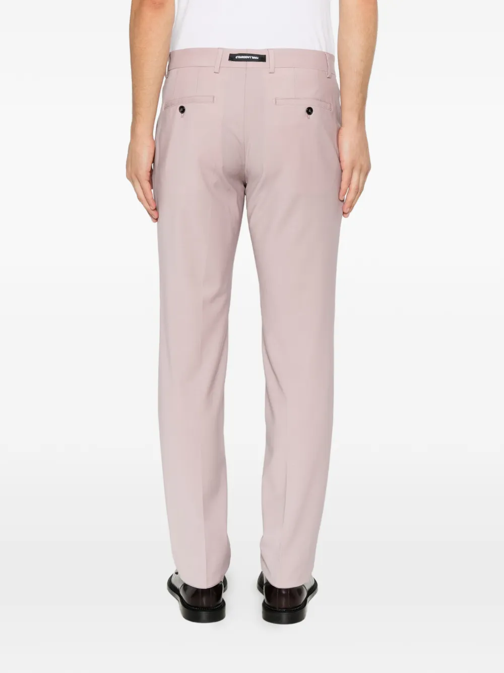 Karl Lagerfeld Pantalon met riemlussen Roze