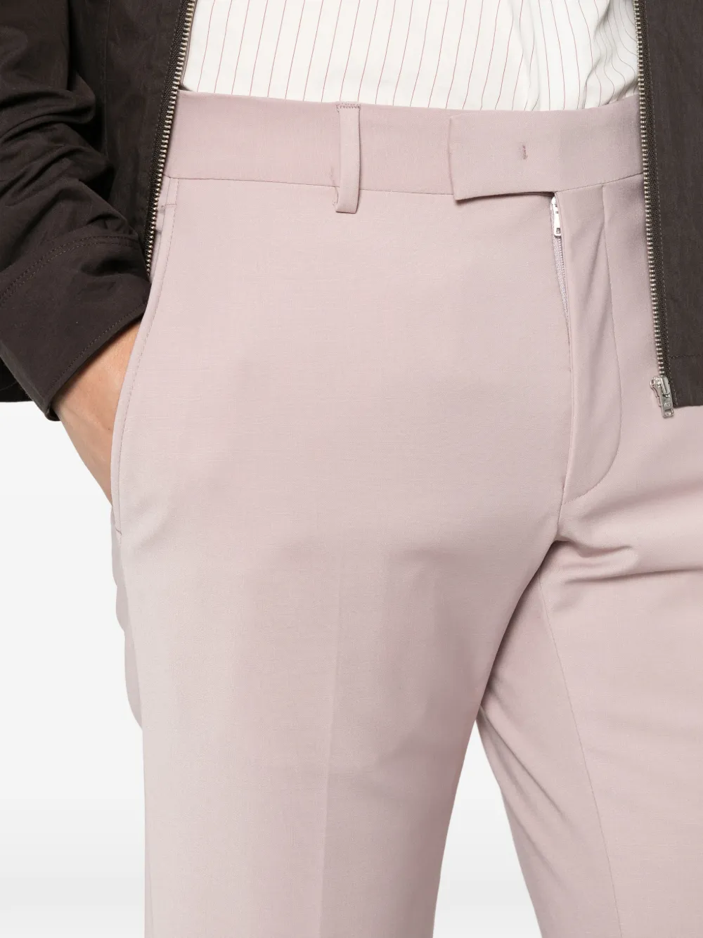 Karl Lagerfeld Pantalon met riemlussen Roze
