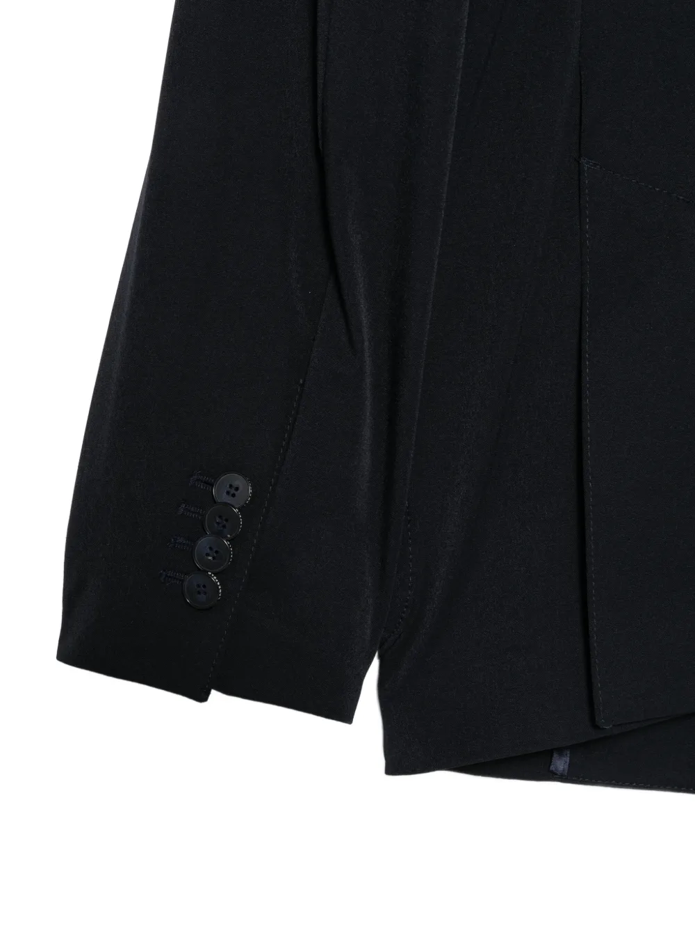 Karl Lagerfeld Blazer met enkele rij knopen en gekerfde revers Blauw