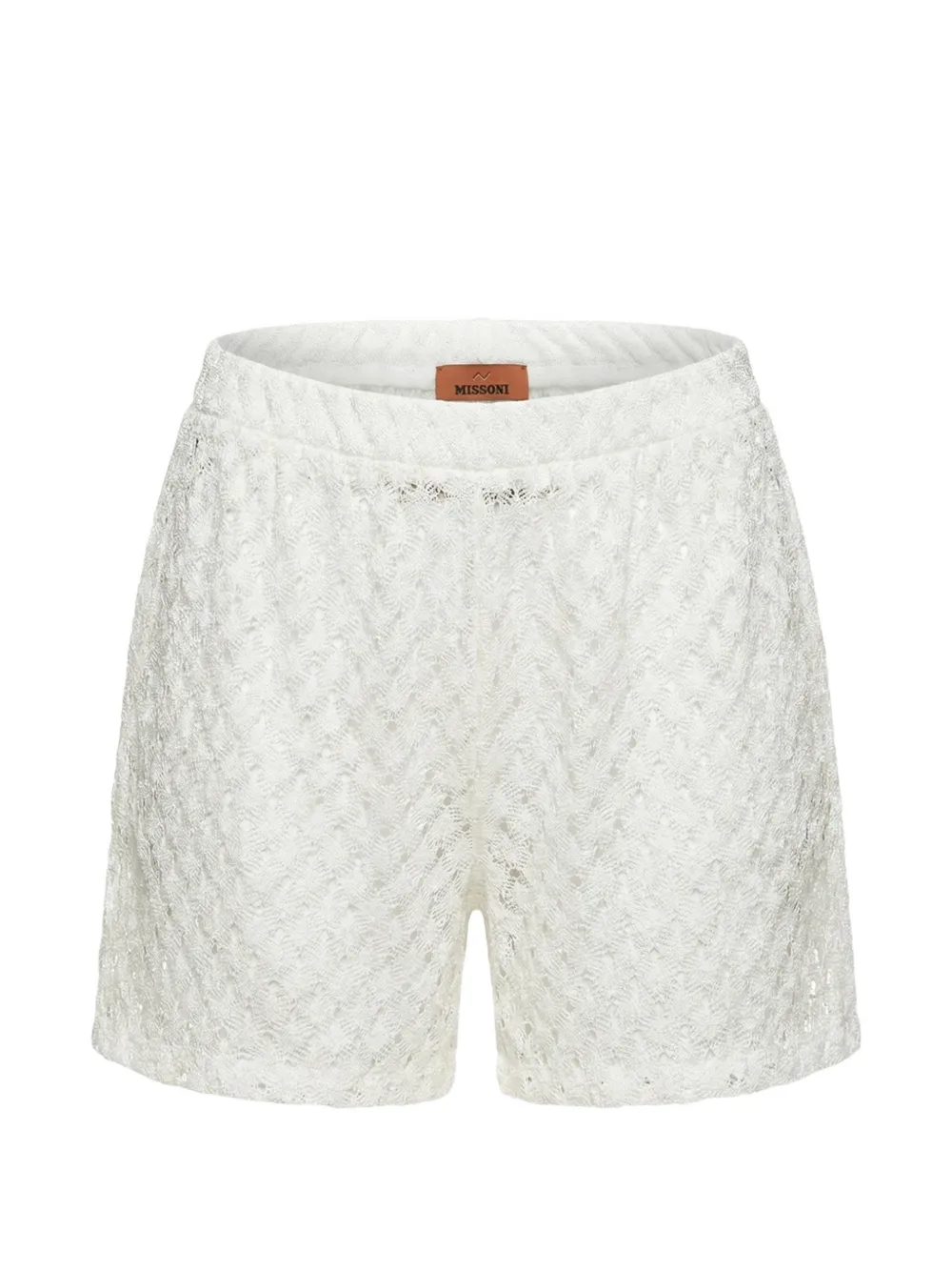 Missoni knitted mini shorts - White