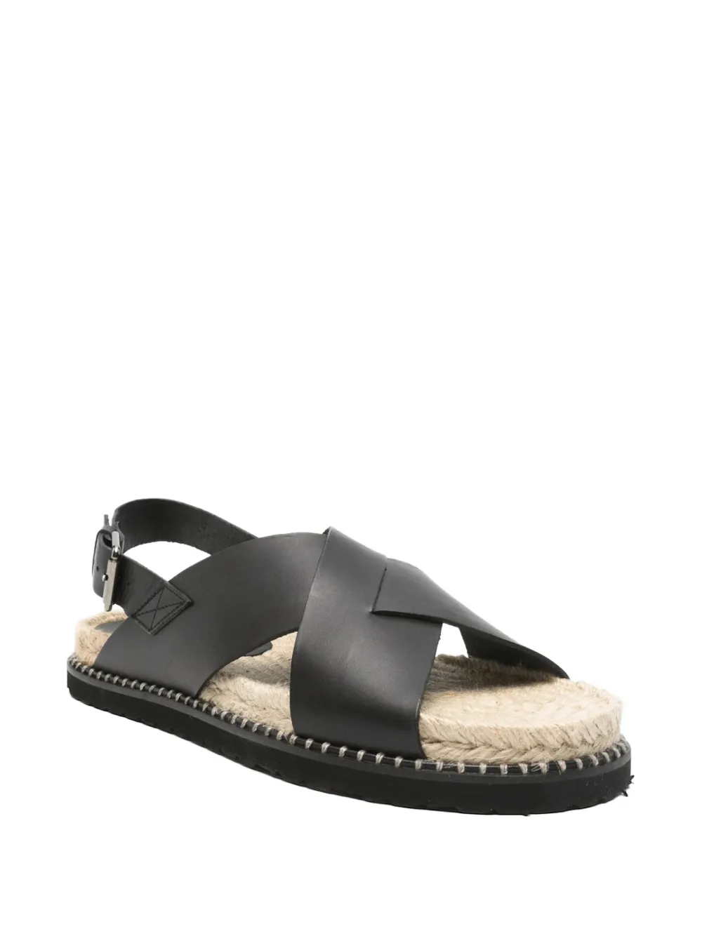 Castañer Tiago crossover-strap slingback sandals Zwart