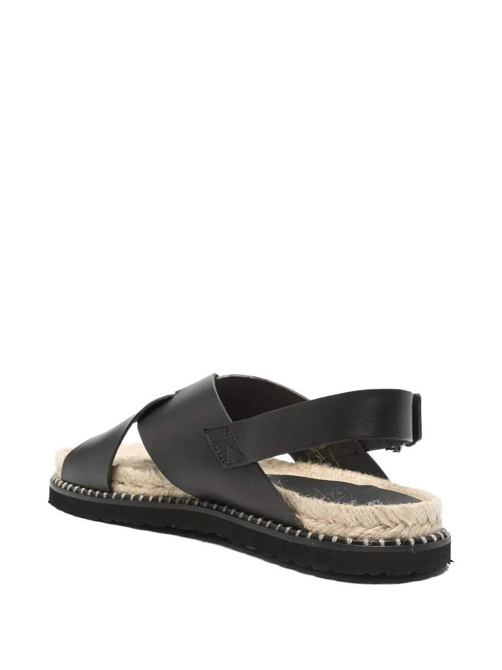 Castañer Tiago crossover-strap slingback sandals Zwart