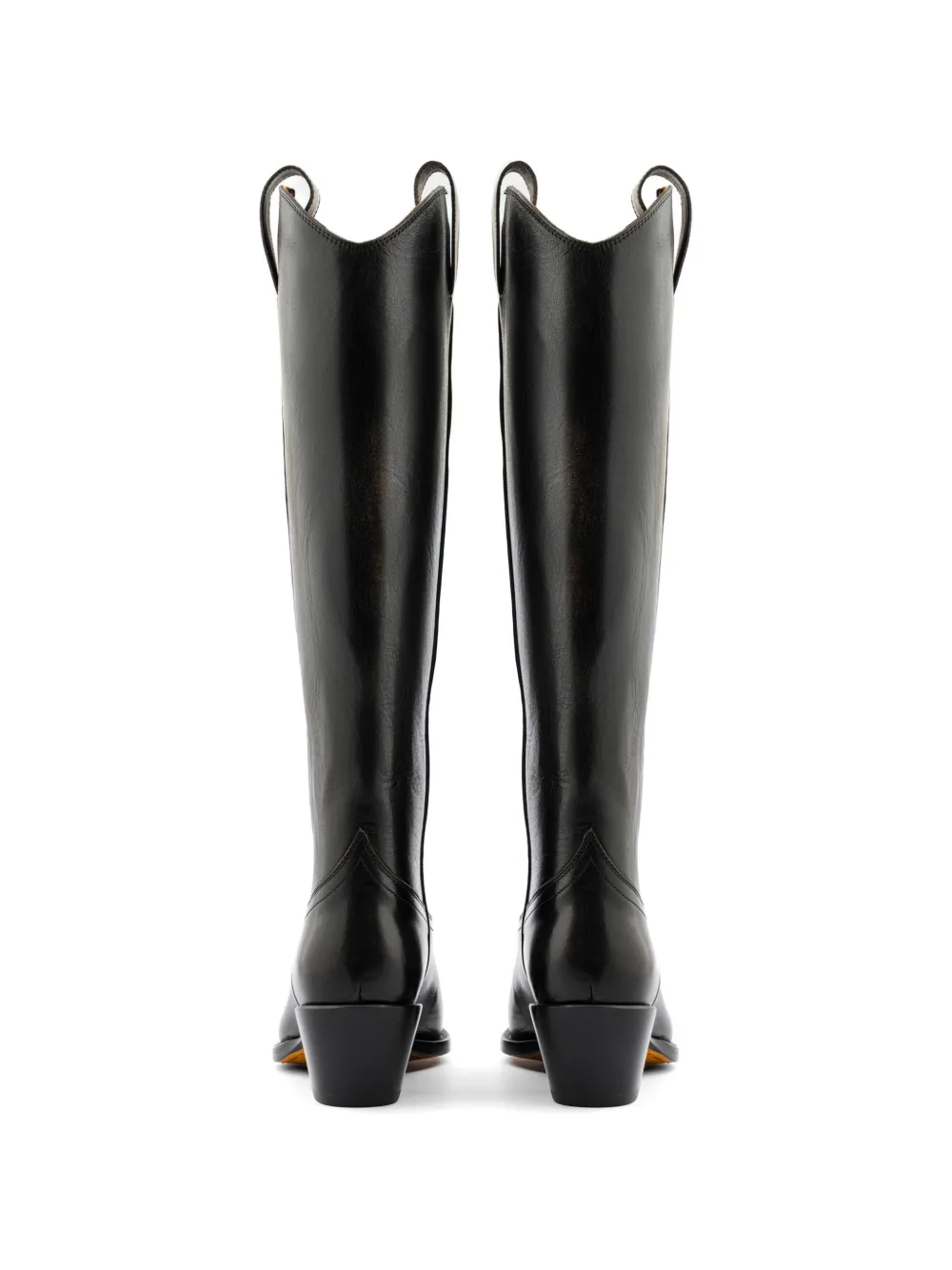 Buttero embroidered leather boots Zwart