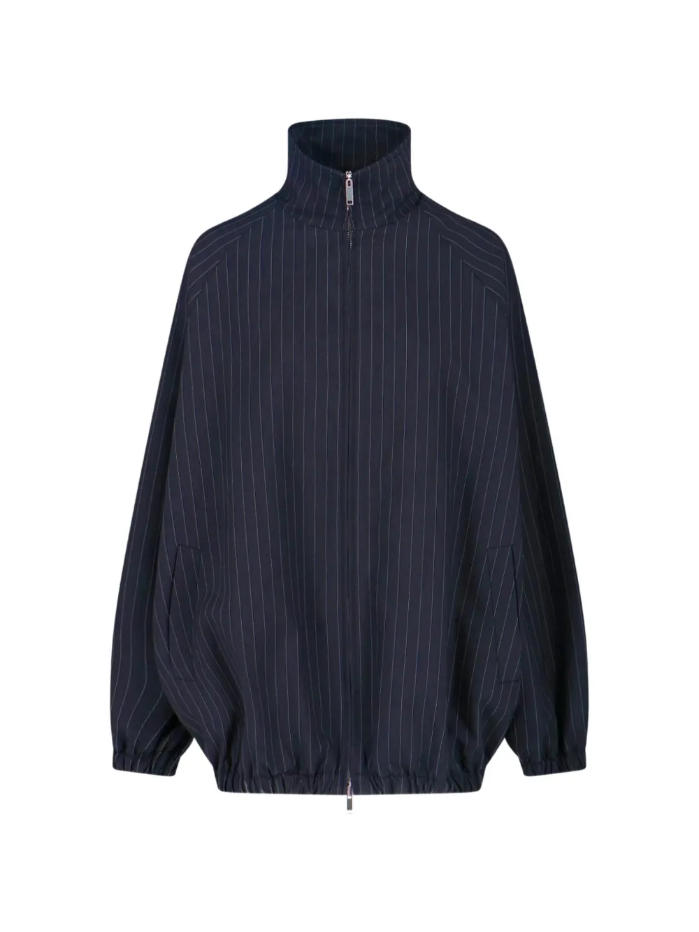 The Frankie Shop Baxter stripe-pattern bomber jacket - Blu