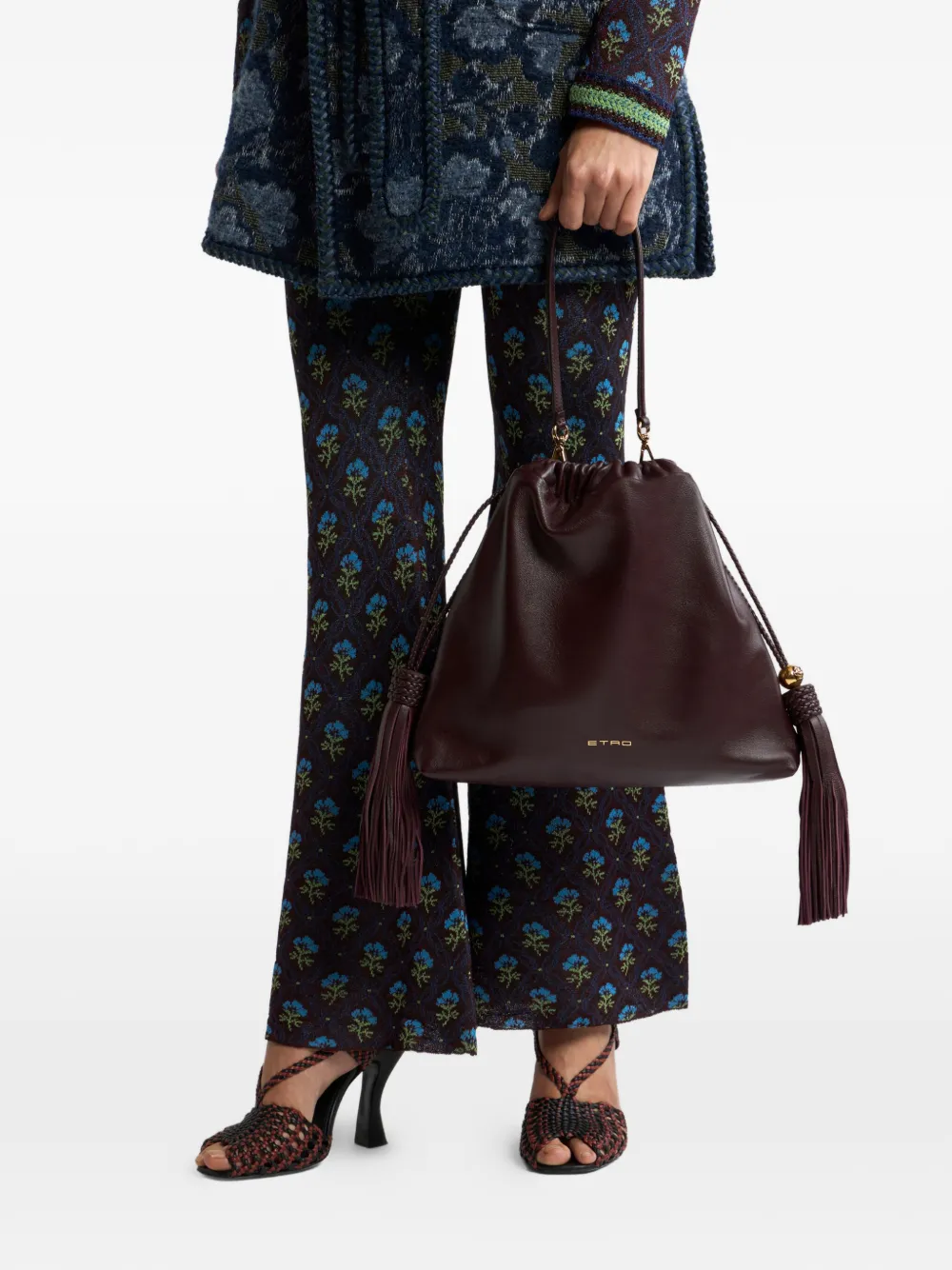 ETRO Kalispera medium schoudertas Bruin