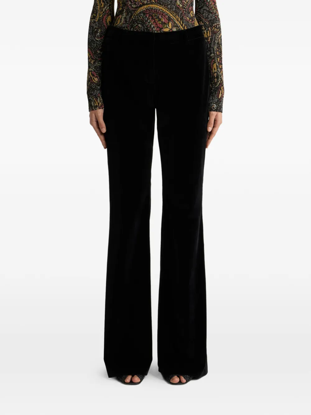 ETRO Fluwelen broek Zwart
