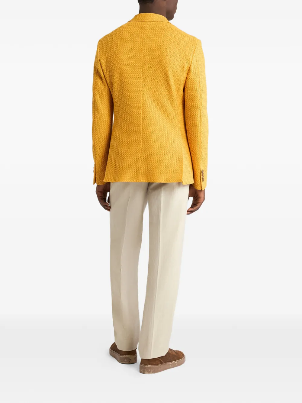 ETRO Katoenen jersey blazer Geel