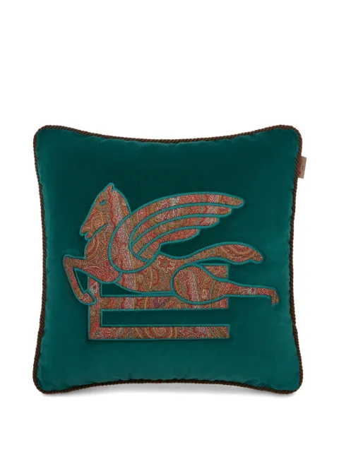 ETRO HOME Pegasus paisley-appliqué cushion