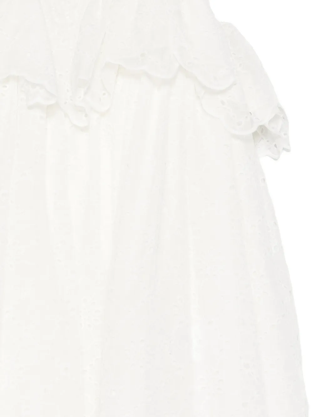 Mi Sol Broderie anglaise jurk Wit